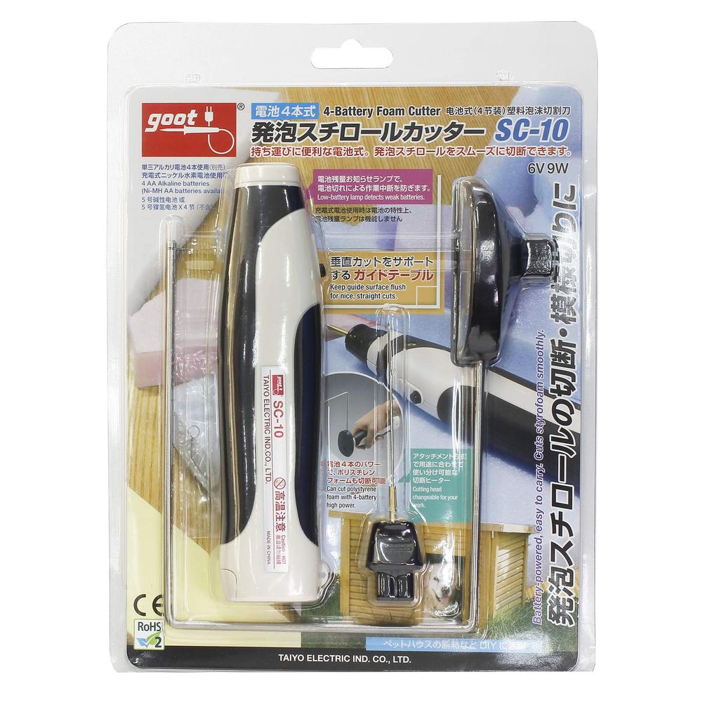 Taiyo Electric Industry (goot) Cordless Styrofoam Cutter, 4-Battery Operated, Set of 2 Replacement Nichrome Wires, SC-10