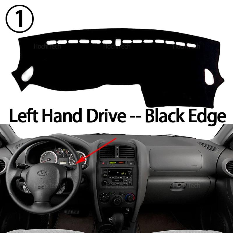 Car Dashboard Cover Avoid Light Pad Instrument Panel Mat Case Carpets for Hyundai Santa Fe SM Classic 2001-2006