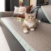 Summer Ice Silk Cool Cushion Non-Slip Sofa Cover Light Luxury Cover Cloth Seat Cushion  Summer New Pe Rattan Mat Sofa Cushion