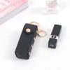 Portable Lipsticks Holder Keychain with Wild Leopard Pattern for Convenient Carry Multifunctional Accessory