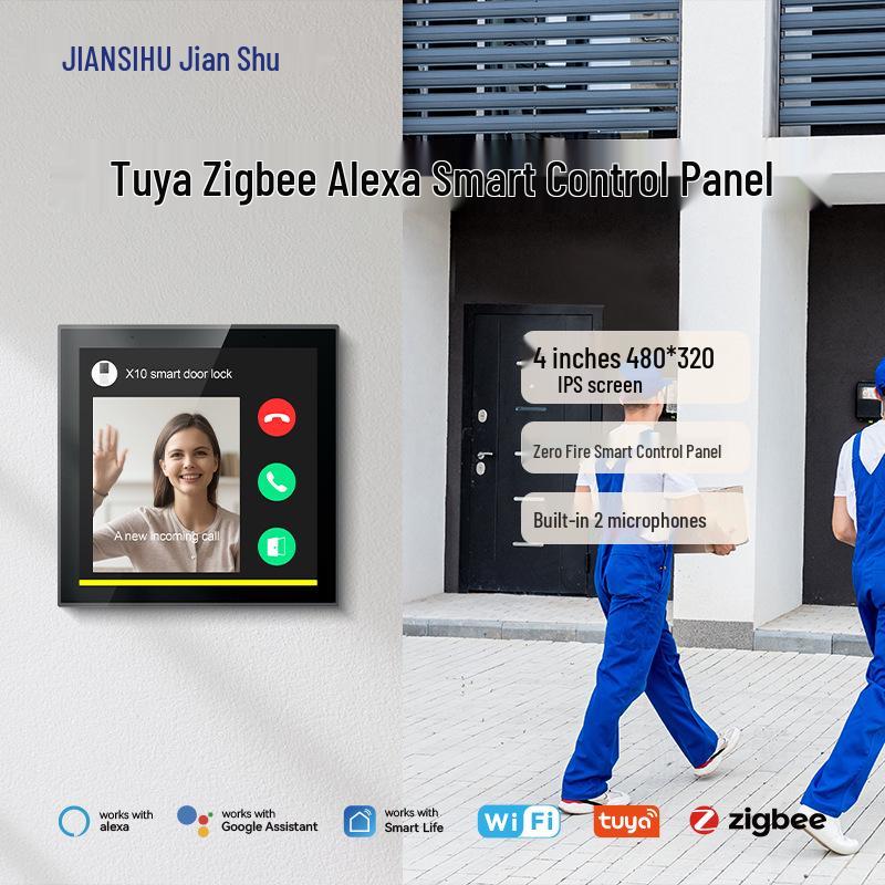 Graffiti Tuya Zigbee 4  Smart Hub with Alexa Voice Control No