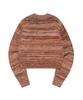 LEE Women'S Wool V-Neck Mix Knit Brown