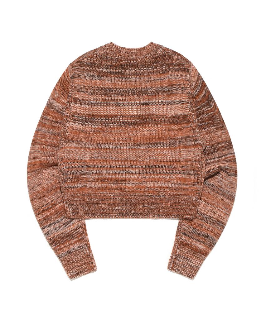 LEE Women'S Wool V-Neck Mix Knit Brown