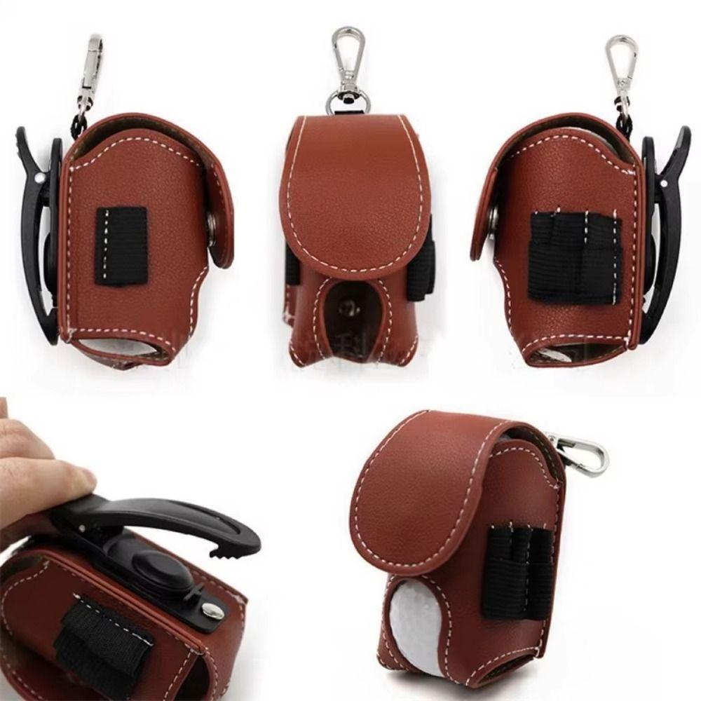 Waist-Hanging Golf Ball Pouch Portable Mini Golf Ball Bag Golf Waist Holder Bag  Sporting Goods