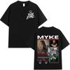 Rapper Myke Towers Graphic T-shirts Men Women Clothing Fashion Hip Hop Oversized T Shirt Unisex Cotton Short Sleeve T-shirt Tops