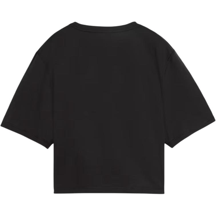 Puma Graphic Print Short Sleeve T-Shirt Women tops Black 525116-01
