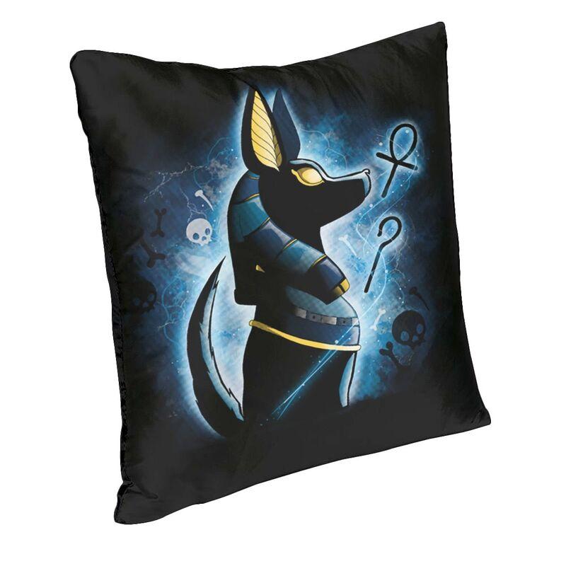 Ancient Egyptian Anubis Cushion Cover Double Side Print Hieroglyphics Throw Pillow Case For Car Cool Pillowcase Home Decorative