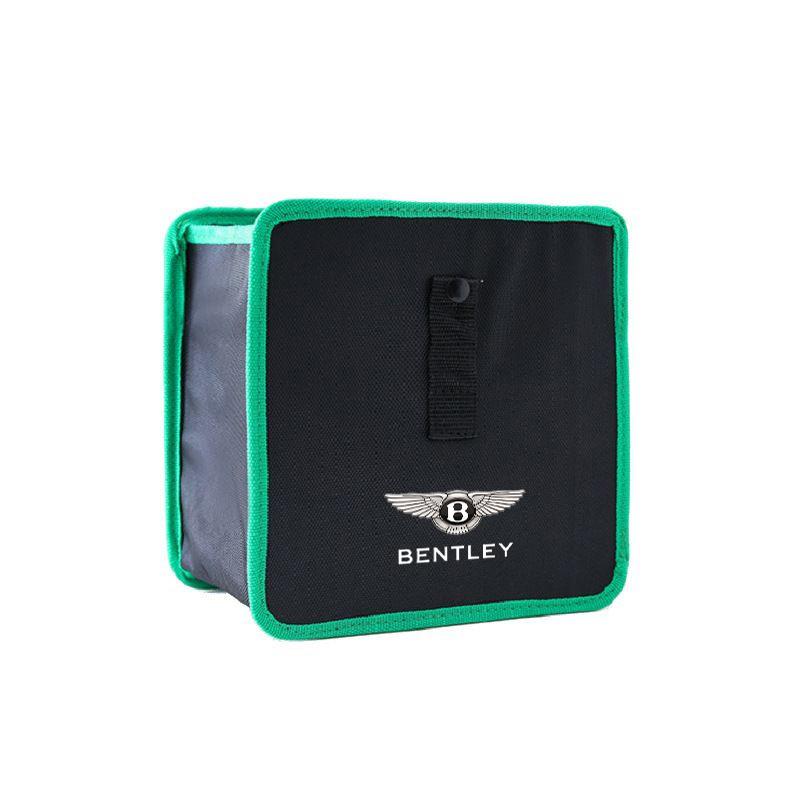 

1pc Car Large Capacity Vehicle Garbage Bag Storage Bag Trash Can For Bentley GT MULLINER Auto Decorative Strip Accessories зелений