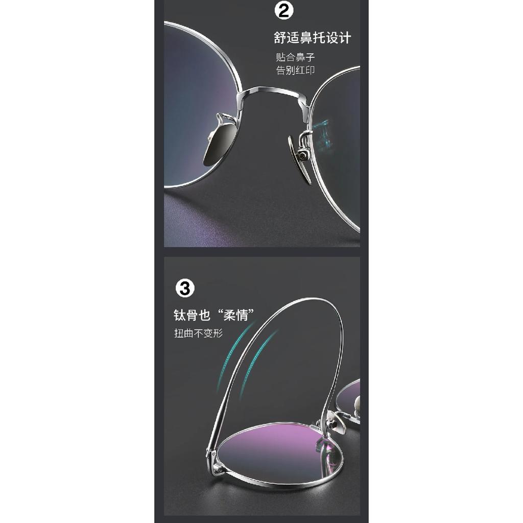 Vintage Ultralight titanium frames Myopia Eyeglass Man Reading Glasses Woman Round Pure Titanium Prescription Presbyopia Eyewear