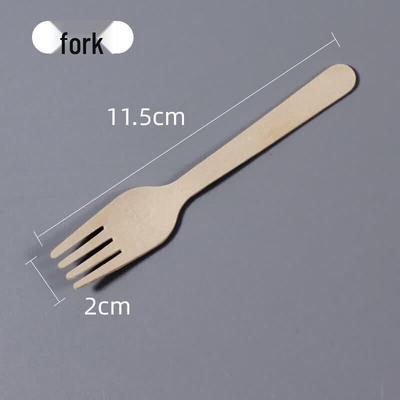 ZISIZ Biodegradable Wooden Cutlery Set