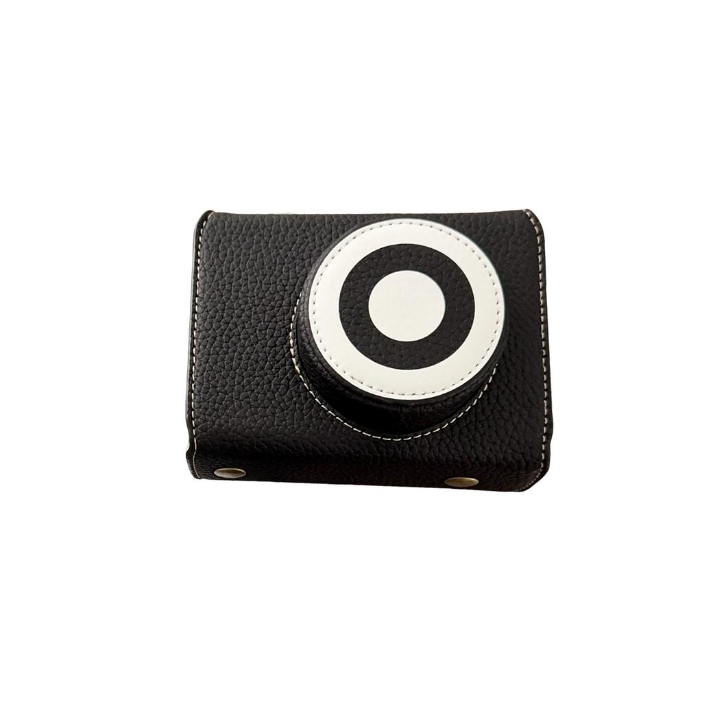 Retro PU Leather Camera Bag Including Half Case Flip Cover and Adjustable Shoulder Strap Fit for Fujifilm XE5 Camera