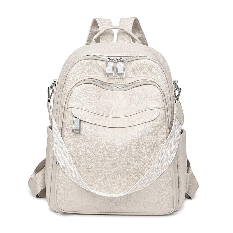 PU Backpack Multi-function Shoulder Bag Large Capacity Lightweight Women's Backpack