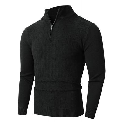 Herren Strickpullover Herbst Neu Herren Halbreißverschluss Modetrend Mode Strickpullover