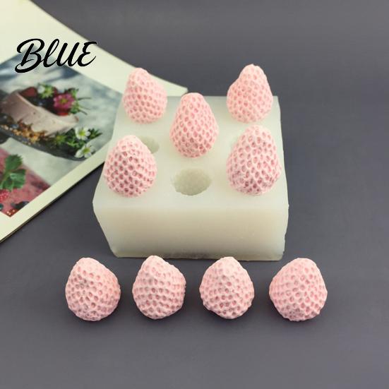 Easy to Clean Baking Molds Strawberry Shaped Silicone Mold DIY Mousse Cake Ice Cream Kitchen Gadgets for Chocolate Maker Resin Candle Soap