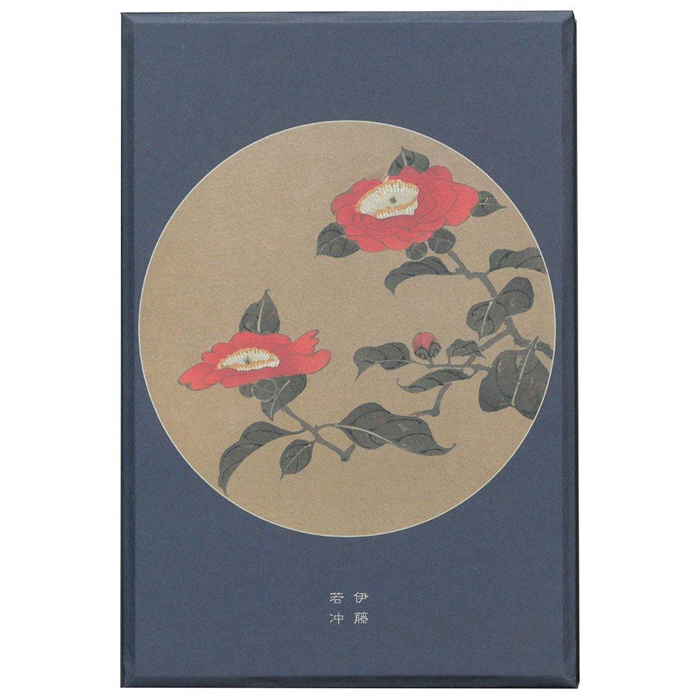 

Geisodo Goshuincho (Stamp Book) by Ito Jakuchu, Jakuchu Paintings, Camellia and Plum Blossom, No. 018