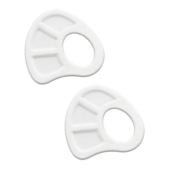 Akrilik Boya Paleti El Tipi Renk Karıştırma Tepsisi Taşınabilir Yelpaze Şeklinde Oluklu Tasarım Sanatçılar Öğrenciler İçin Mini Renk Paleti