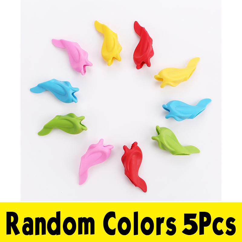 3/5 Pack Silicone Pen Holder For Kids Ergonomic Design For Handwriting Posture Correction Writing Aid Children Learning Practice