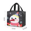Portable Insulated Bag Tear-Resistant Cute Animal Lunch Bag Oxford Cloth Lunch Tote Insulated Thermal Food Container For Daily