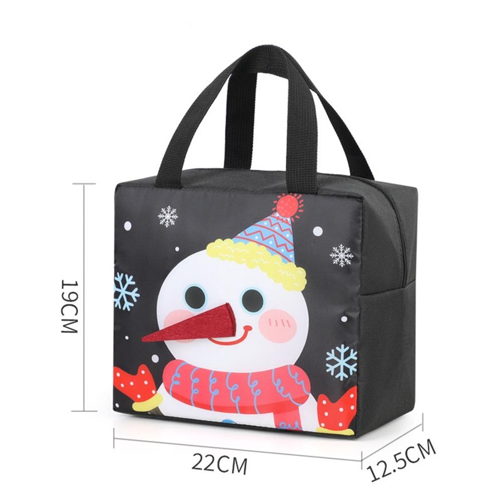 Portable Insulated Bag Tear-Resistant Cute Animal Lunch Bag Oxford Cloth Lunch Tote Insulated Thermal Food Container For Daily