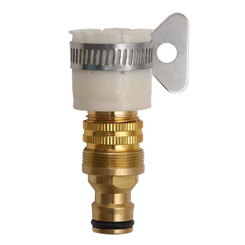 Threaded Garden Water Pipe Adaptor Fitting Universal Hose Tap Kitchen Adapters Faucet Brass Hose Tap Connector