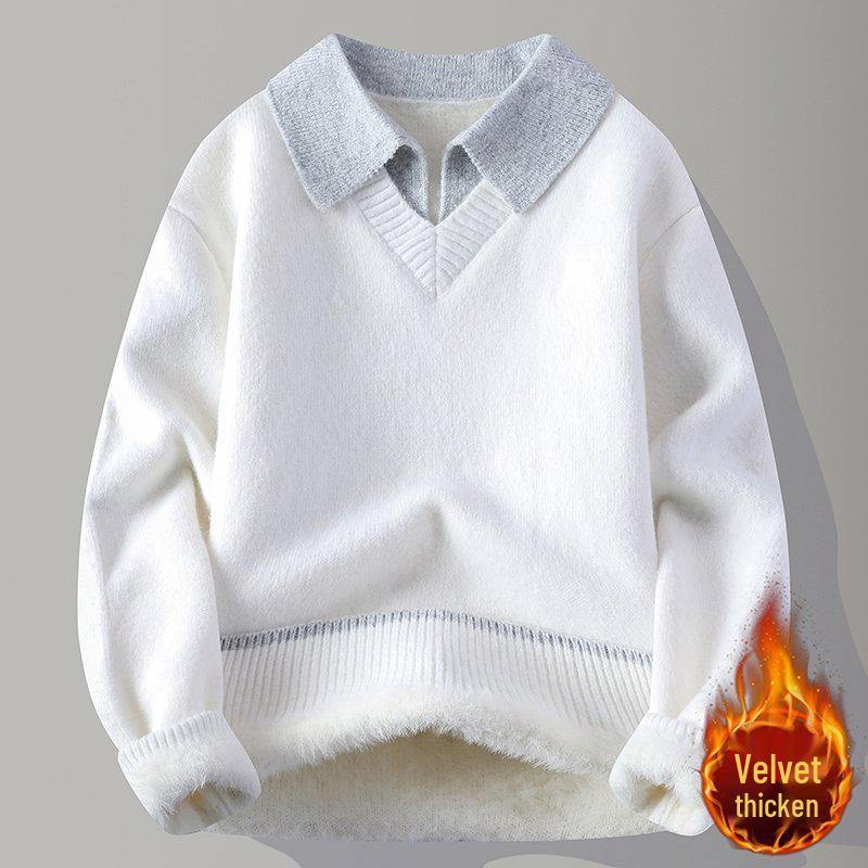 Herbst/Winter 2025 Herren Strickpullover mit Revers - Heißer Verkauf in Südostasien