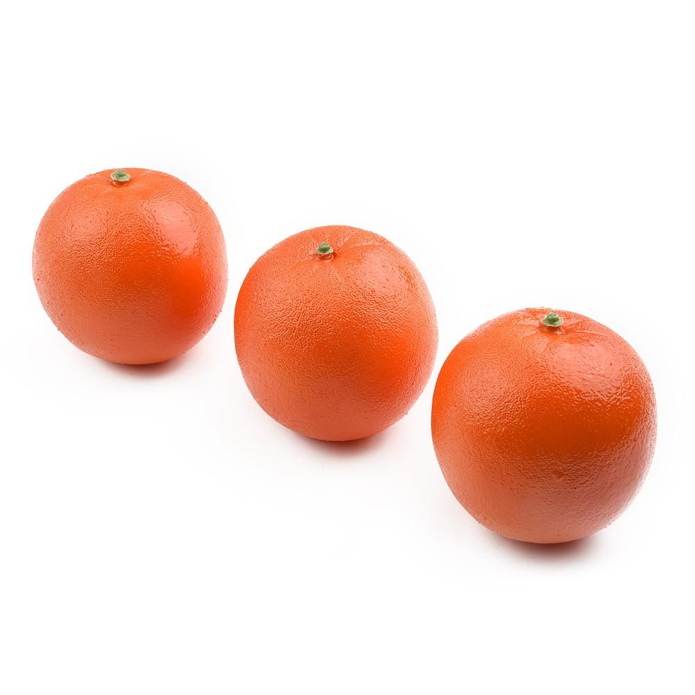 3pcs Artificial Oranges Realistic Decorative FRUIT For Display Decor Kitchen New