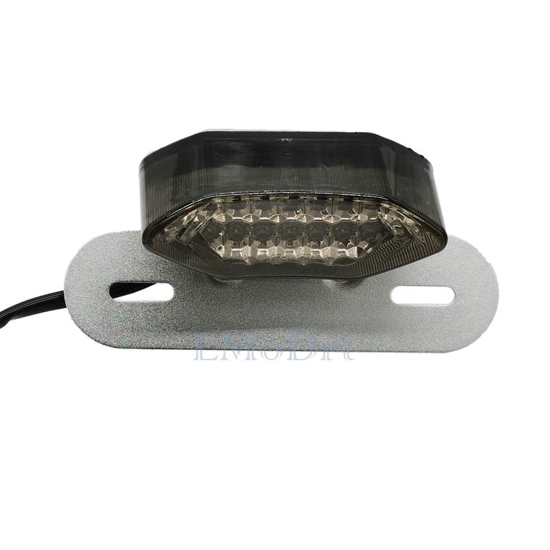 LMoDri Motorcycle Portable Integrated LED Brake Turn Signals Tail Lights Motorbike Rear Turn Indicators Accessories Brake