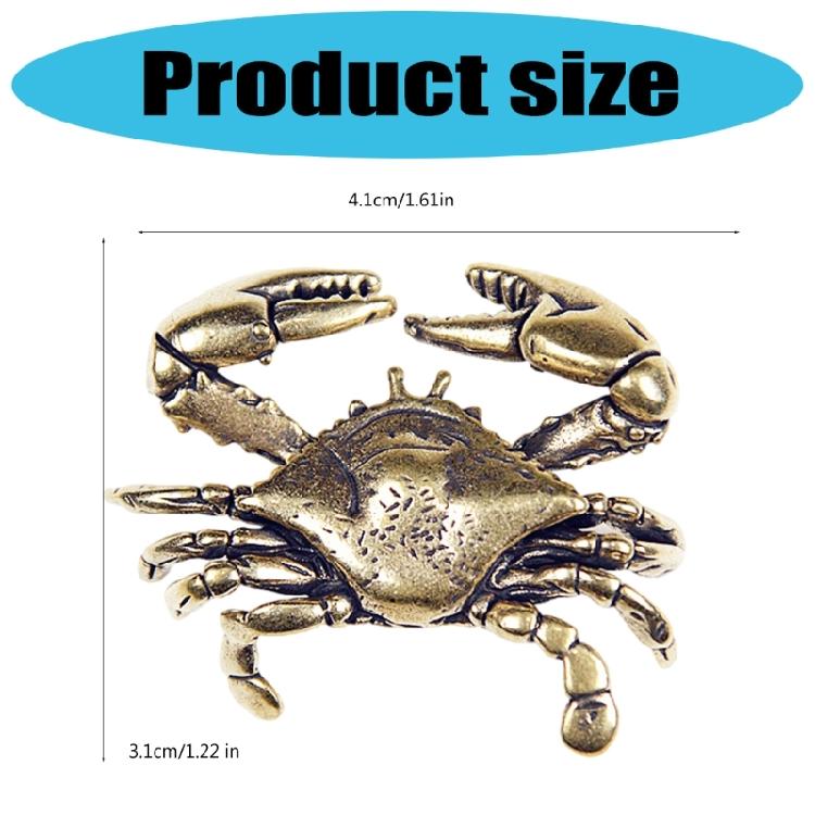 Crabs Statue Figurines Crabs Decors Sculptures Brass Crabs Decorative Objects Table Centerpieces for Home Decorations