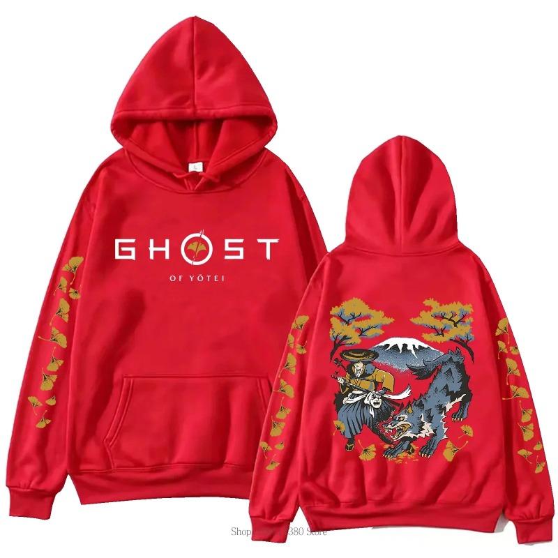Ghost of Yotei Hoodie Men Women Oversized Y2k Pullover Fleece Warm Long Sleeve Harajuku Game Merch Tops Sweatshirt Gift for Fans