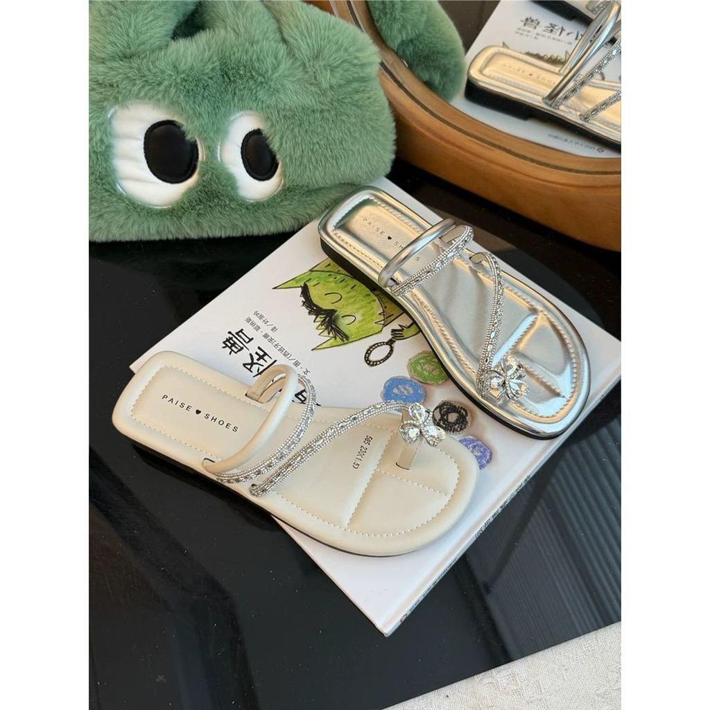 With skirt niche design fashionable and versatile outer wear sandals women 2025 summer new fairy toe slippers women