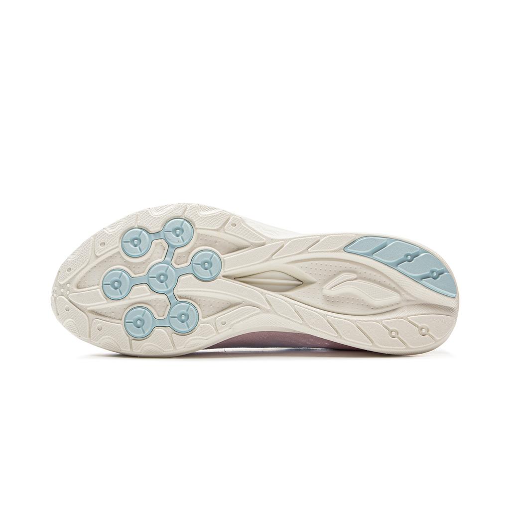 New LiNing Qingyi Cushioning, Slip Resistant, Lightweight Low Top Running Shoes Women's Pink Blue ARSV030-3