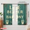 2pcs 2D Flat Printing Scene Curtains Life Balcony Home Fabric Without Electricity Birthday Party Perfect for Home Wall Yard Use