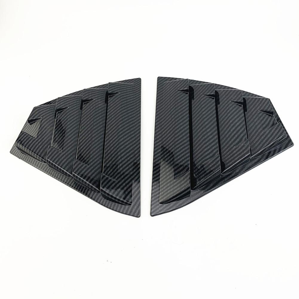 

2PCS Blinds Side Tuyere Rear Louvers Vent Scoop Cover Window for Nissan Sentra B18 2020 Carbon fiber color #1