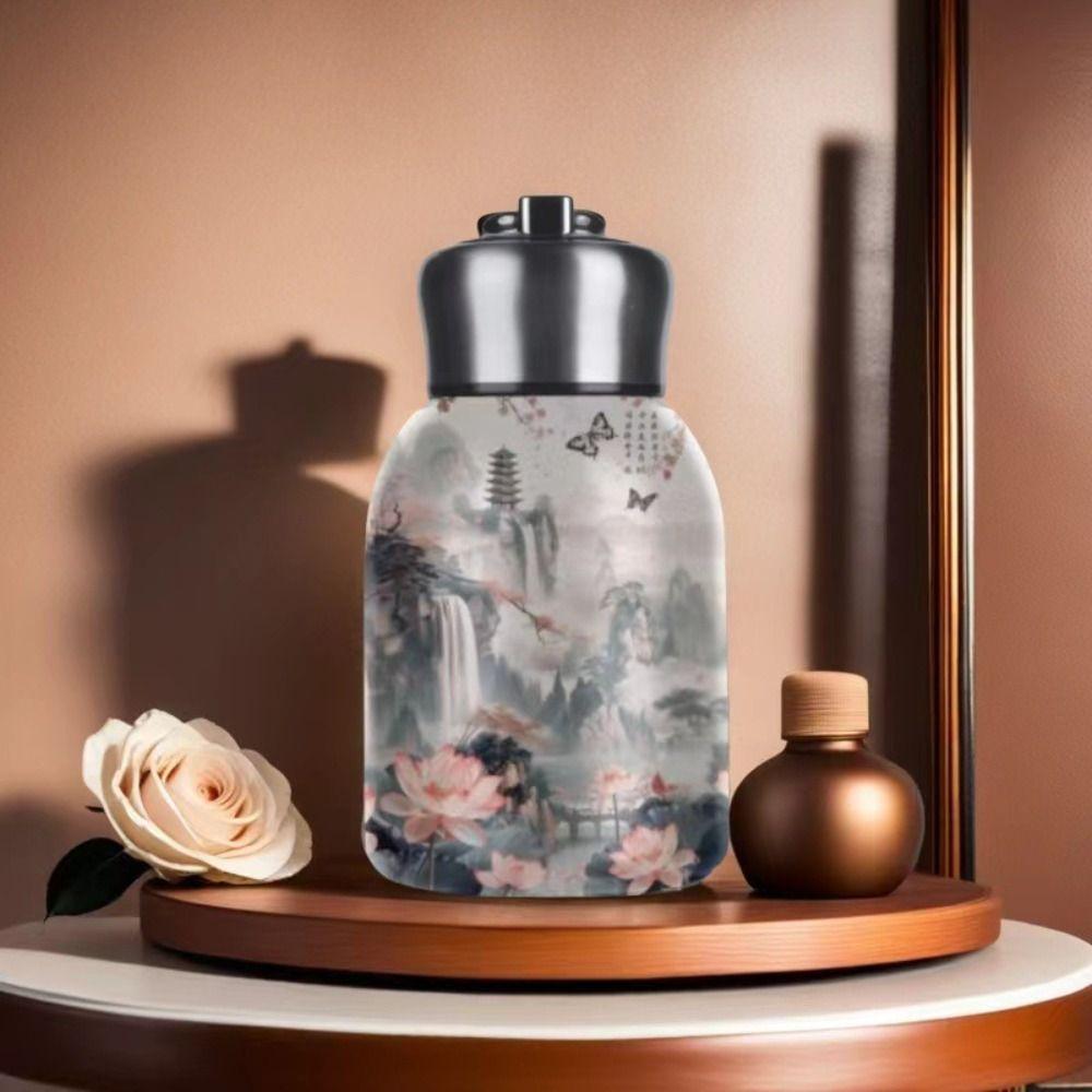 304 Stainless Steel Water Bottle 300ml Pocket Cup Portable Insulated Cup  Unisex