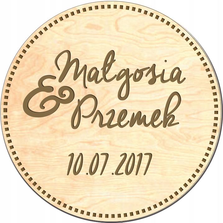 Podziękowanie dla gości ślub, wesele magnes mk8