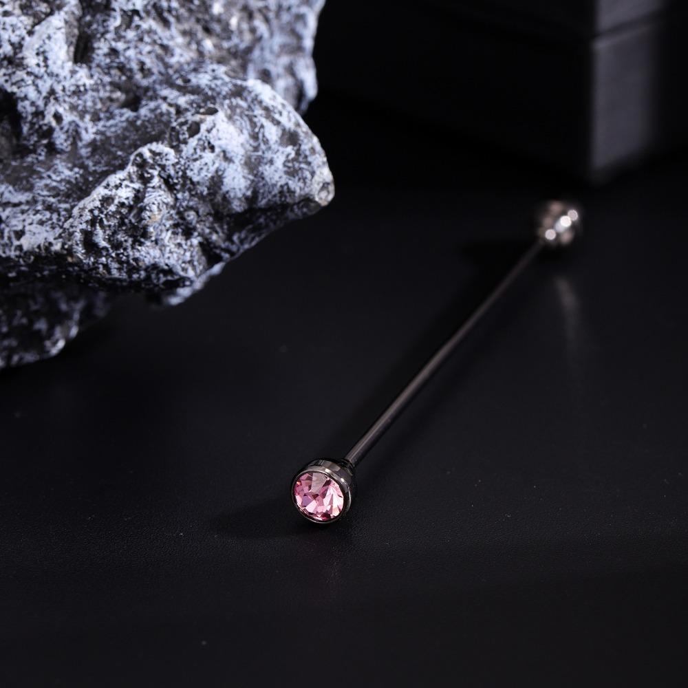 Spiral Buckle Shirt Collar Pin Detachable Neckline Pin Crystal Tie Collar Needle  Men