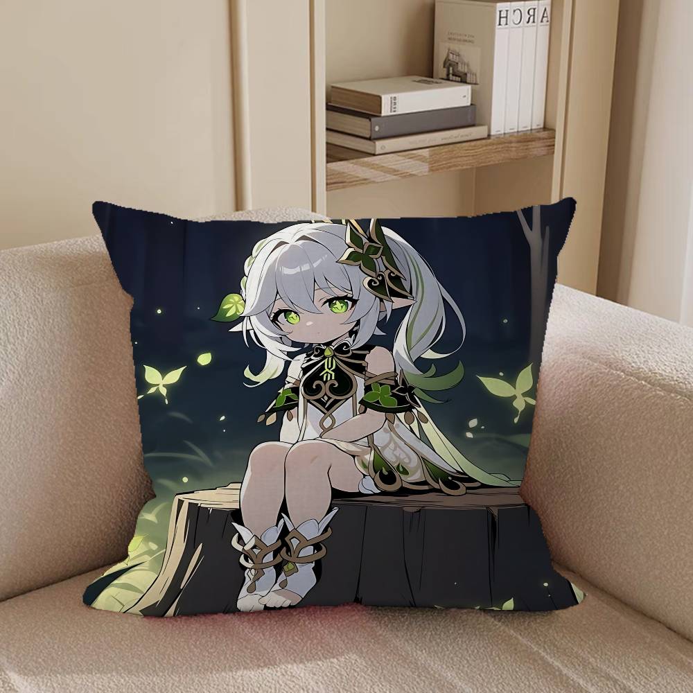 

N-Nahida ANIME Cushion Cover Inches Farmhouse Decor Home Throw Pillow Covers For Couch Decorations 12x12Inch