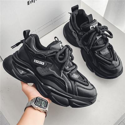 2025 Autumn and Winter New Men's Sports Shoes, Running Mesh Breathable Casual Shoes, Fried Street Trendy Platform Dad Shoes
