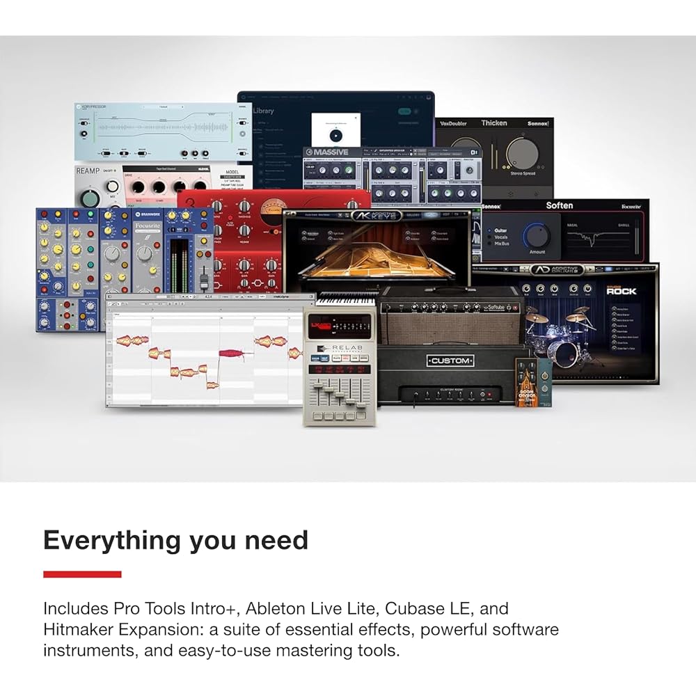 Focusrite Scarlett 2i2 4th Generation USB Audio Interface for recording, songwriting, streaming, ...