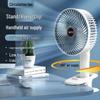 Portable USB Rechargeable Folding Fan: Compact Handheld & Desktop Clip Fan