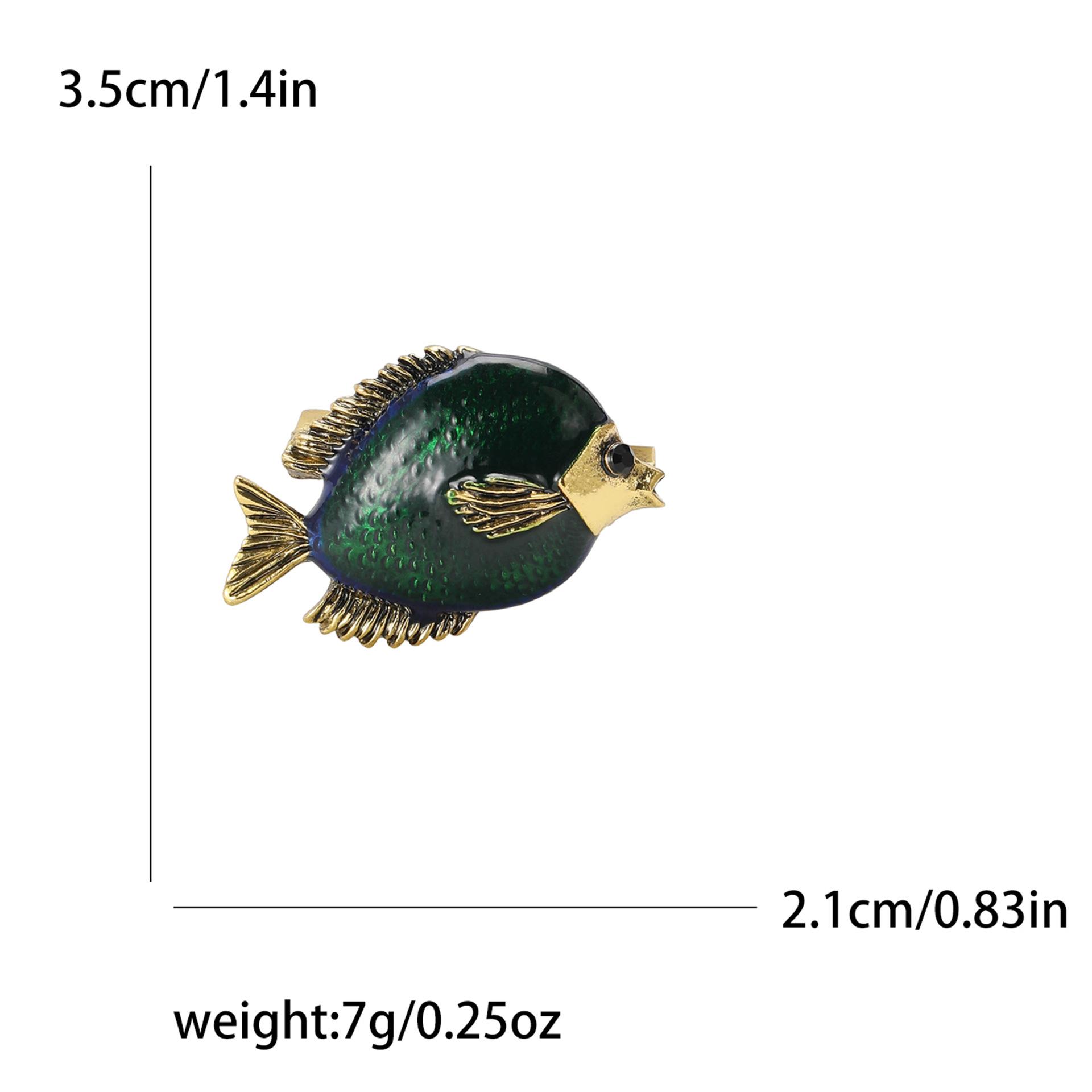 

Брошь в виде рыбы-клоуна из мультяшного сплава и эмали, темпераментная универсальная мужская и женская рубашка для костюма, корсаж, ювелирное украшение