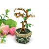 Creative Money Tree Shaped Desktop Ornament Jewelry Organizer Box with Lid Storage Container for Sorting Small Item
