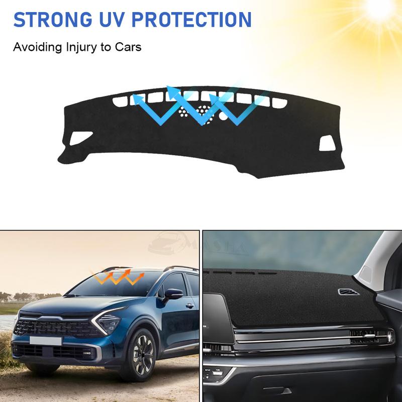 Compatible with Dash Cover   2024 KIA Sportage NQ5 Dashboard Mat Cover Sunshade Nonslip Mesh Protector No Glare