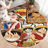 One Piece Monkey D Luffy Round Area Rug Carpet Rug For Living Room Bedroom Sofa Playroom Decor Nonslip Floor Mat