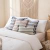 Spring Throw Pillow Covers Striped Pillow Covers with Tassel Boho Farmhouse Cushion Cover for Home Sofa Bed Living Room Decor