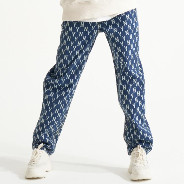 New MLB New York Yankees Jeans Unisex Blue 3ADPM0421-50BLS