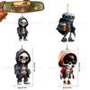 Cartoon Totenkopf Acryl Auto Hängedeko Halloween Baumschmuck Für Zuhause Farben)