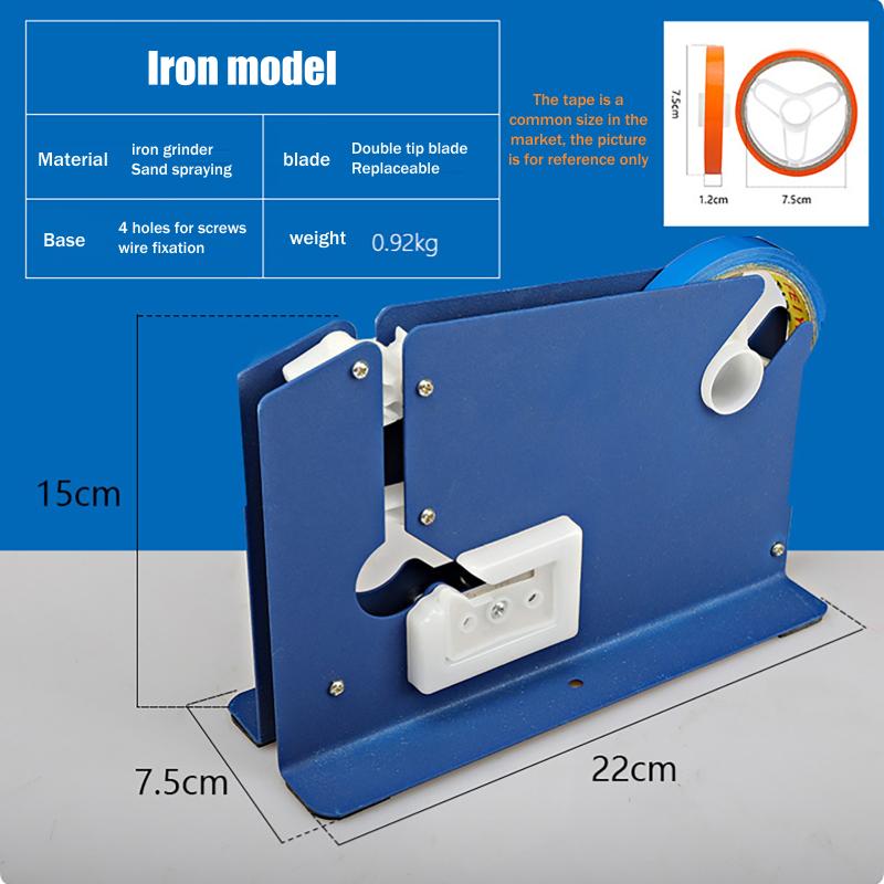 New Metal Bag Sealer Portable Bag Sealer Taper Dispenser With Trimmer Cutter Sealing Machine For Home Kitchen Outdoor Picnic