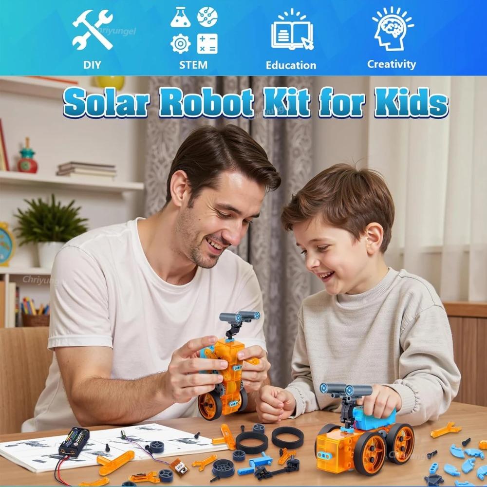 Kit Robot Solare 25 in 1 Giocattoli per Bambini Ragazzi Giocattolo Educativo Fai da Te STEM Esperimento Scientifico Gadget Kit Elettrici di Robotica Regali