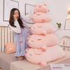 40/50/60/80cm Squish Pig Stuffed Doll Lying Plush Piggy Toy Animal Soft Plushie Pillow Cushion Children Infant Comforting Gift Idea